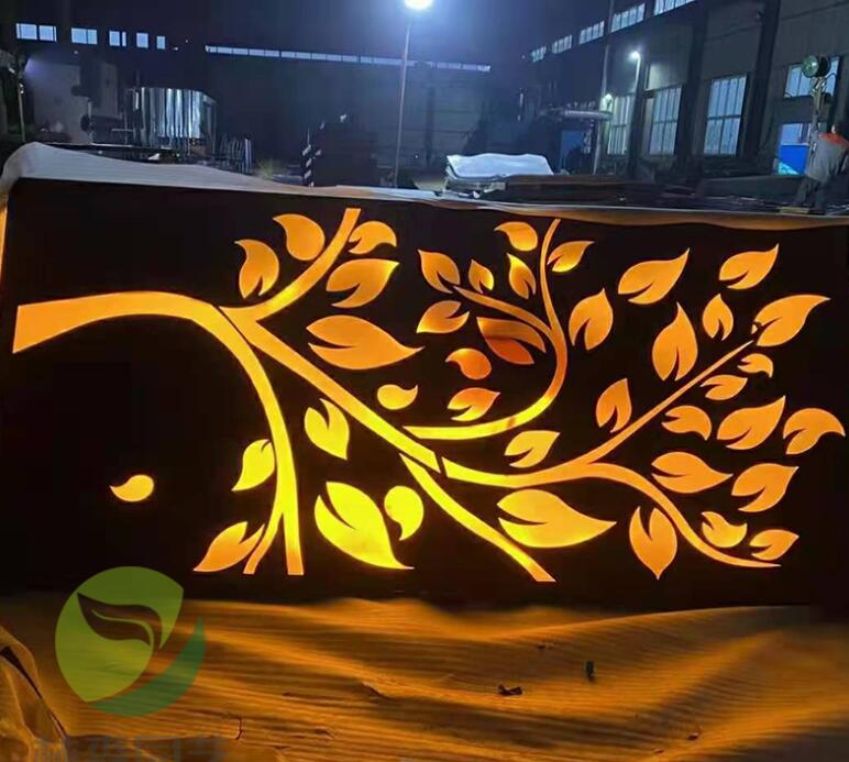 隆子耐候钢板灯箱